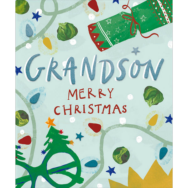 Woodmansterne Text Grandson Christmas Card image 0