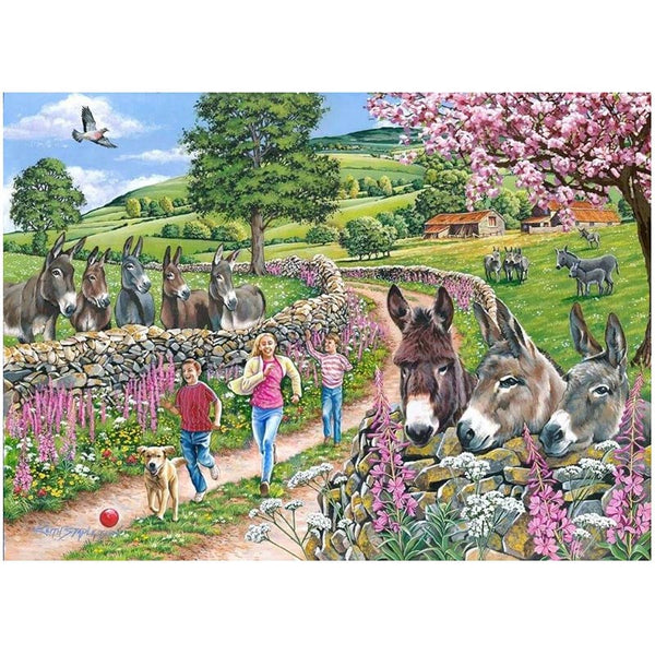 House of Puzzles Mindy, Muffin & Mo Big 500 Piece Jigsaw Puzzle image 0