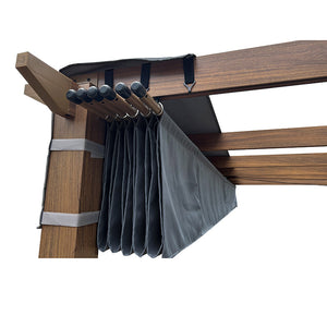 Hartman Monza Folie Rectangular Pergola with Grey Canopy (4m x 3m) image 5