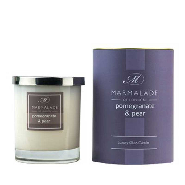 Marmalade Pomegranate & Pear Luxury Glass Candle image 0