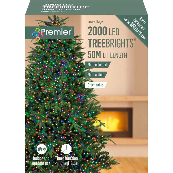 Premier 2000 Multi-Action LED TREEBRIGHTS with Timer - Multi-Coloured image 1