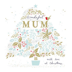 Woodmansterne Christmas Wishes Wonderful Mum Christmas Card image 0