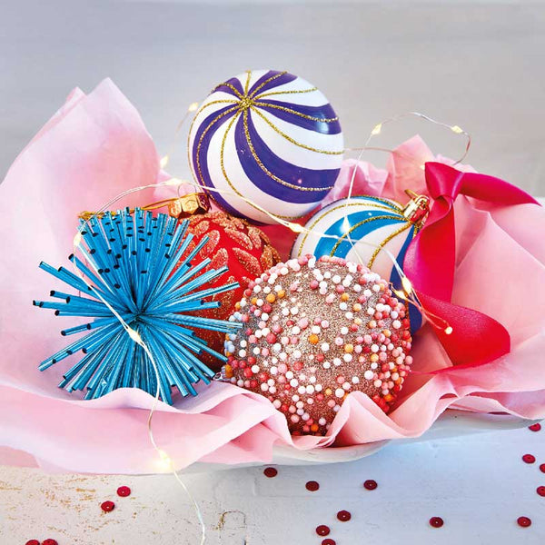 Decoris Foam Bauble with Sprinkles (Assorted Designs) image 1