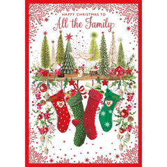 Nigel Quiney Family Festive Mantlepiece Christmas Card image 0