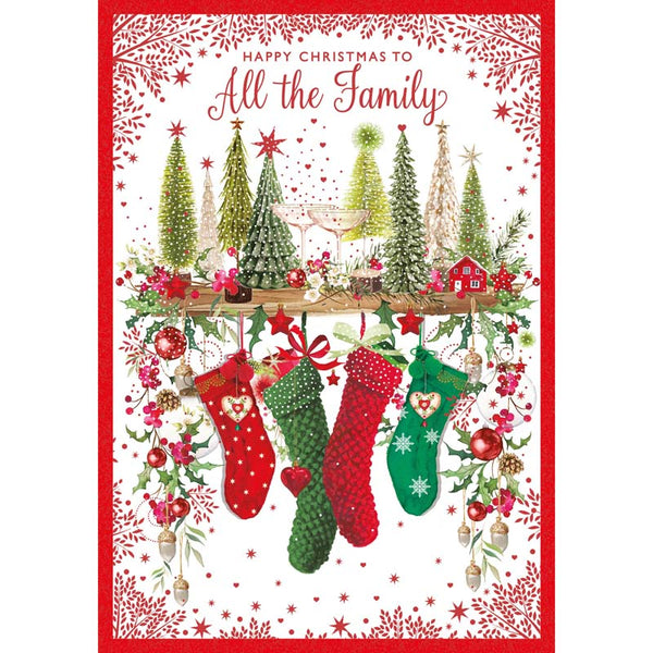 Nigel Quiney Family Festive Mantlepiece Christmas Card image 0