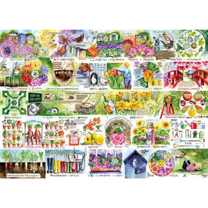 Gibsons Wheelbarrows & Wellies 1000 Piece Jigsaw Puzzle image 0