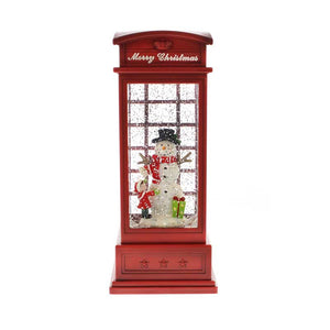 Festive Snowman Scene Phone Box Water Spinner image 2