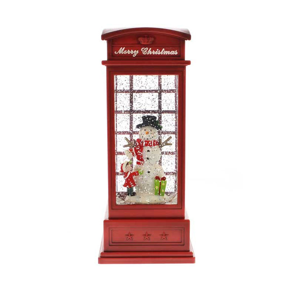 Festive Snowman Scene Phone Box Water Spinner image 2
