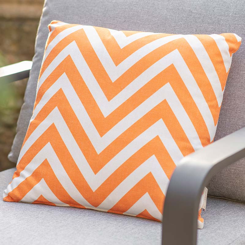 Bramblecrest Square Scatter Cushion, 45 x 45cm - Chevron Orange image 0