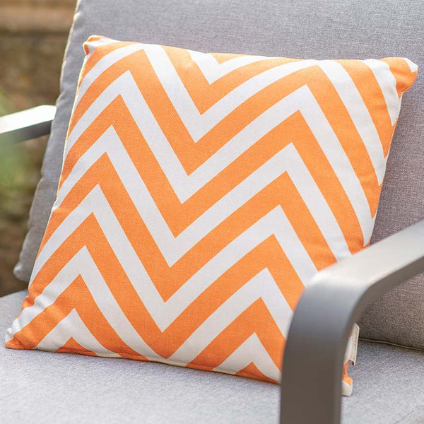 Bramblecrest Square Scatter Cushion, 45 x 45cm - Chevron Orange image 0