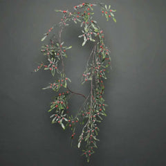 APAC Frosted Red Berry & Mistletoe Garland image 0