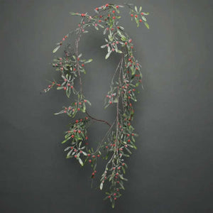 APAC Frosted Red Berry & Mistletoe Garland image 0