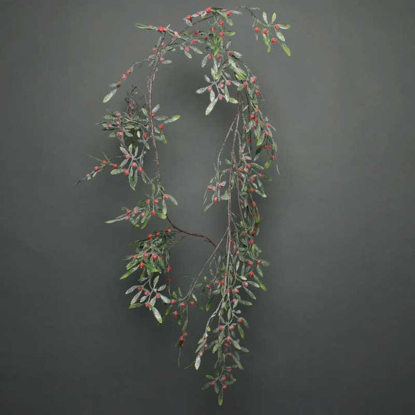 APAC Frosted Red Berry & Mistletoe Garland image 0