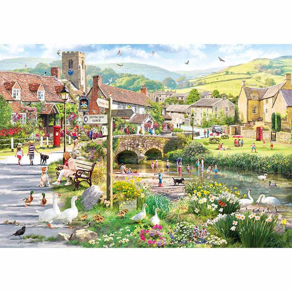 Gibsons Puddle Ducks & Paddling 500 Piece Jigsaw Puzzle image 0