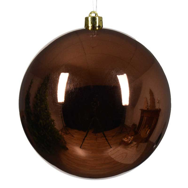 Decoris Large Shatterproof Bauble in Espresso image 0