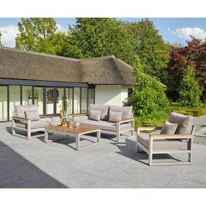 LIFE Soho Garden Lounge Set in Beige with Soltex Cushions image 0