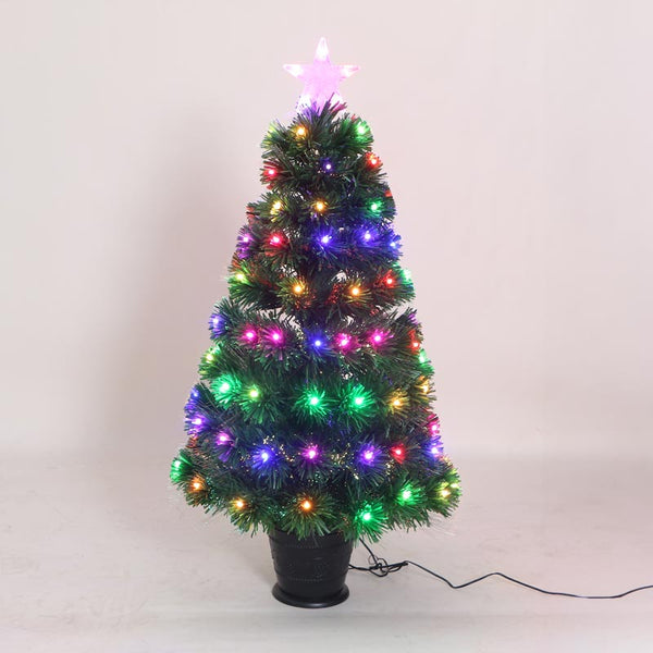 Festive Colour Changing Fibre Optic Tree - 3ft image 2
