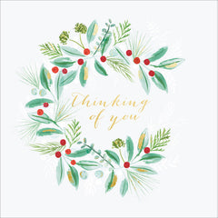 Woodmansterne Thinking of You Text Christmas Card image 0