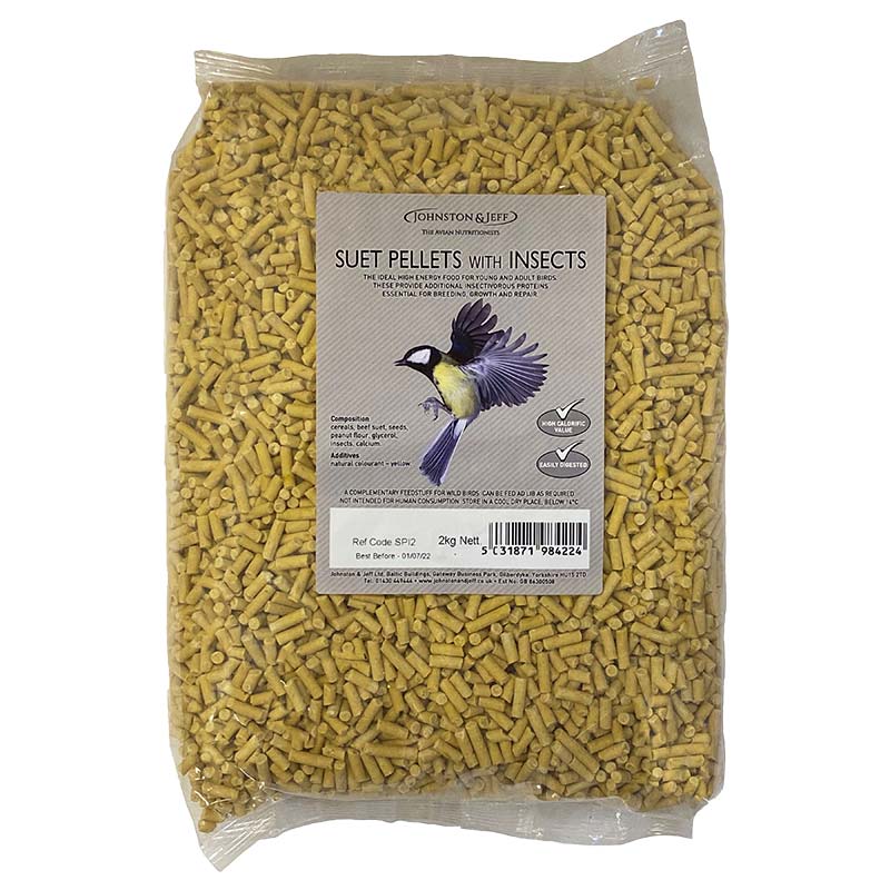 Johnston & Jeff Suet Pellets with Insects 2kg image 0