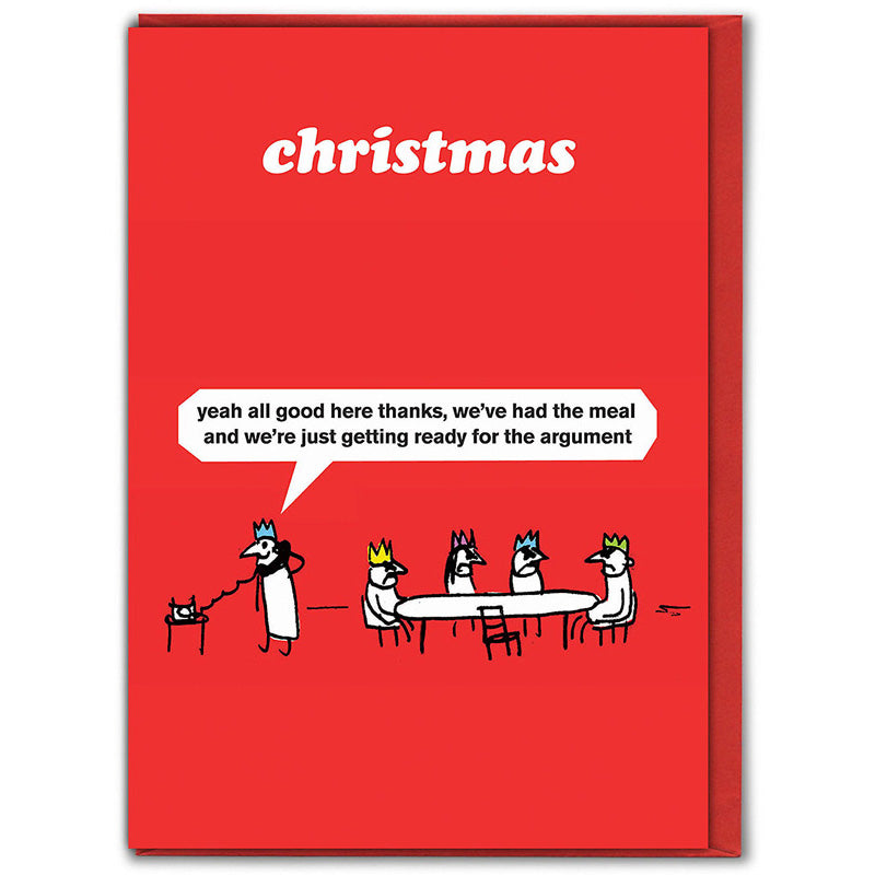 Brainbox Candy Christmas Argument Christmas Card image 0