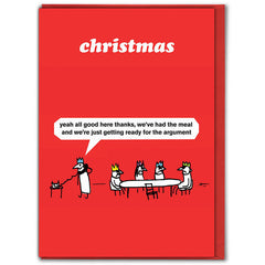 Brainbox Candy Christmas Argument Christmas Card image 0
