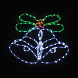 Premier LED Bells & Holly Rope Light image 0