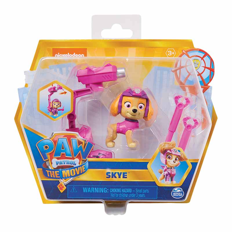 PAW Patrol, Movie Collectible Zuma Action Figure with Clip-on Backpack and 2 Projectiles, Ages 3+ image 0
