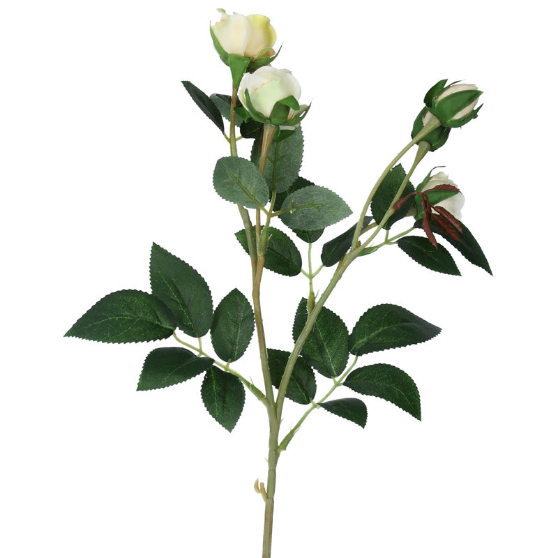 Gisela Graham Mini Cream Rosebud Spray (43cm) image 0