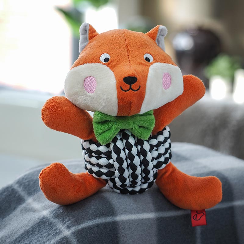 Zoon Rope Ball Foxy Dog Toy image 0