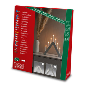 Konstsmide 7 Bulb Candlestick - Matt Grey image 2