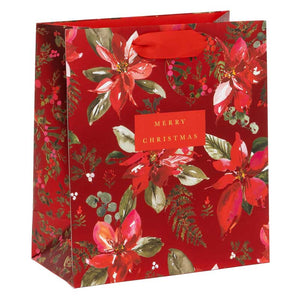 Glick Perfect Poinsettia Gift Bag - Medium image