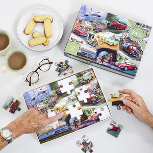 Gibsons Transport 24 XL Piece Jigsaw Puzzle - Piecing Together image 1