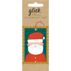 Glick Santa Stamp Gift Tags (Pack of 6) image 0