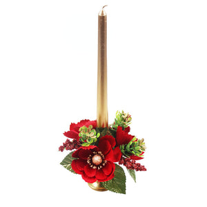 Peggy Wilkins Winter Flowers Candle Ring image 1