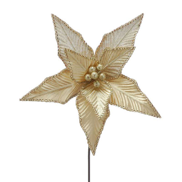 Festive Champagne Poinsettia (50cm) image 0