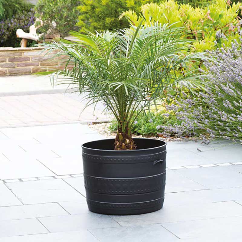 Stewart Garden Smithy Patio Tub Gun Metal image 0