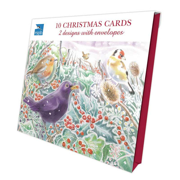 RSPB Luxury Christmas Cards - Winter Hedgerows (Pack of 10) image 0
