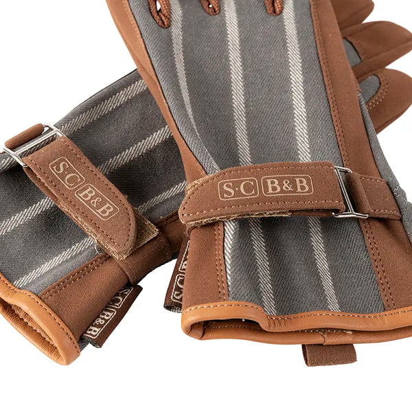 Burgon & Ball Sophie Conran Everyday Gloves - Grey Ticking image 3