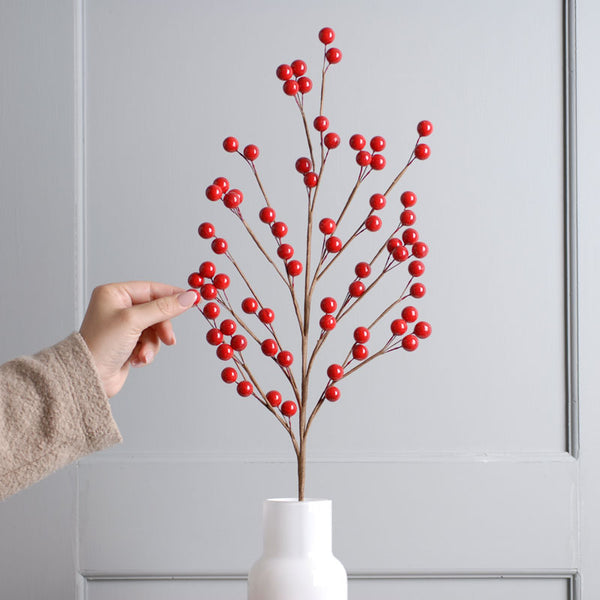 Festive Red Berry Spray (56cm) image 2