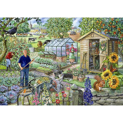 House of Puzzles At The Allotment Big 500 Piece Jigsaw Puzzle image 0