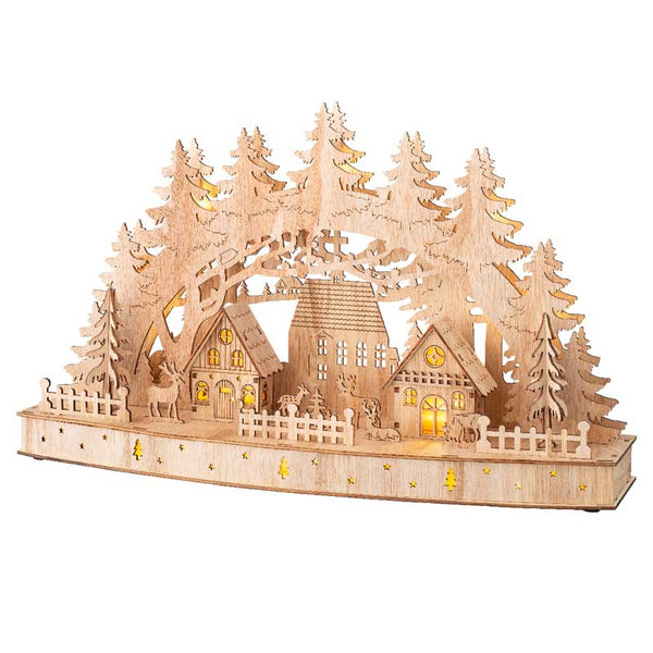 Lumineo LED Plywood Winter Scene image 0