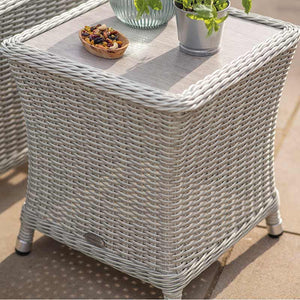 Bramblecrest Monterey Dove Grey Rattan Sun Lounger with Side Table image 3