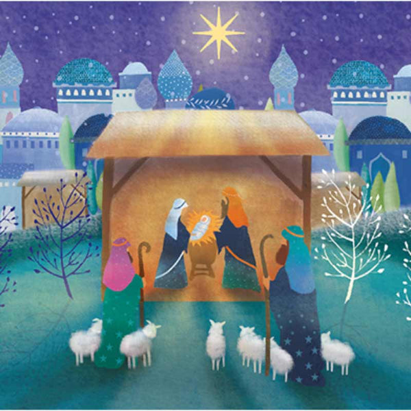 Ling Charity Christmas Cards - Nativity Scene (Pack of 6) image 0