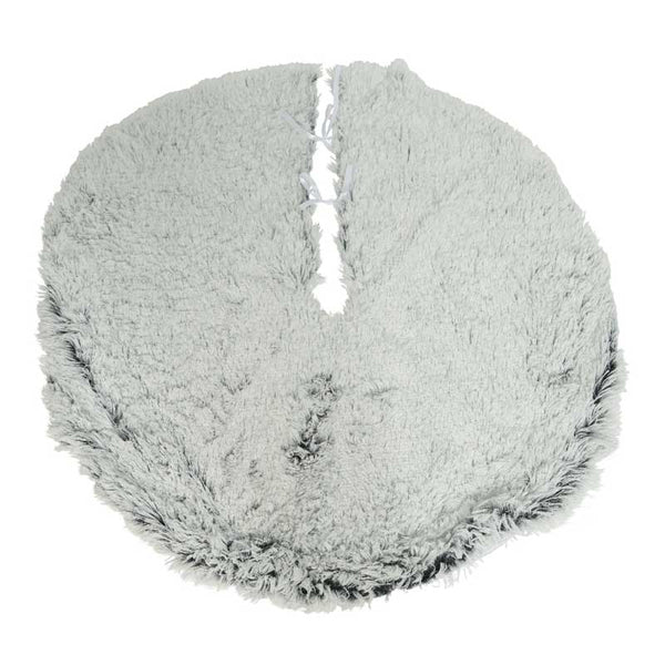 Grey Faux Fur Tree Skirt image 0