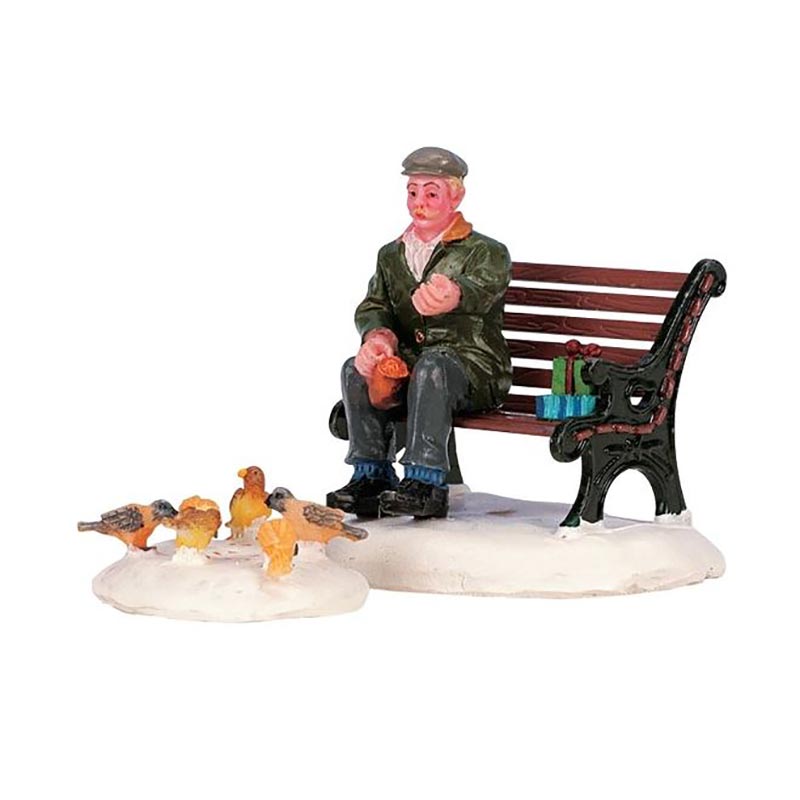 Lemax Feeding Pigeons (Set of 2) image 0