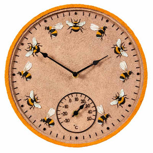 Beez Wall Clock and Thermometer image 1