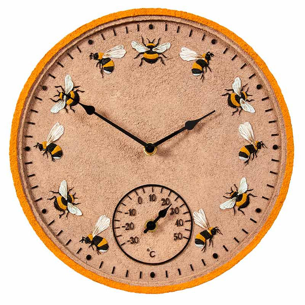 Beez Wall Clock and Thermometer image 1