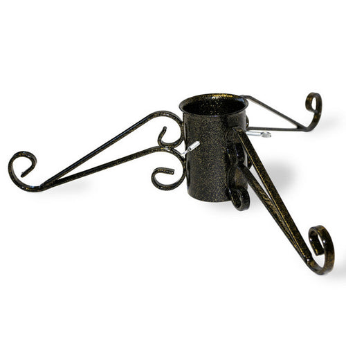 Tom Chambers Ornate Christmas Tree Stand - Black / Gold, 10cm image