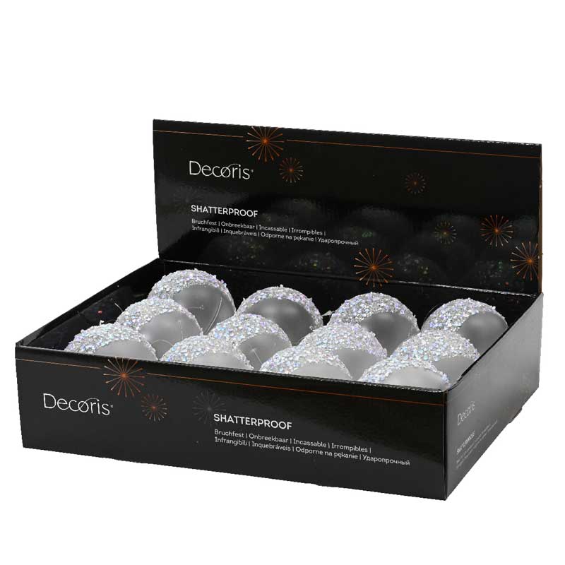 Decoris Transparent Matt Shatterproof Bauble image 0