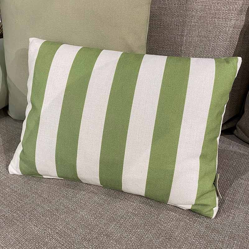 Bramblecrest Rectangular Scatter Cushion, 45 x 30cm - Grass Stripe image 0